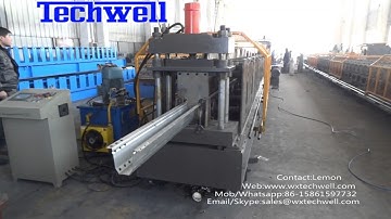Hat channel roll forming machine