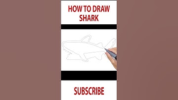Easy Shark Drawing #madyarts #shorts #sharkdrawing #howtodraw