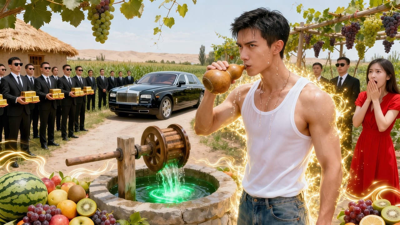 🔥حصل بشكل غير متوقع على نبع روحي غامض أثناء الزراعة، واستخدمه لزراعة الفواكه والخضروات عالية الجودة.