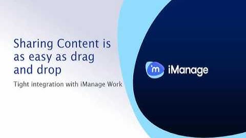 iManage Share Cloud File Sharing for Law Firms Demo
