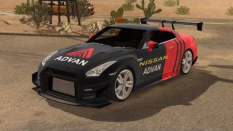 Design tutorial ADVAN NISSAN GTR R35 (Car Parking Multiplayer)
