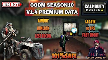 CODM SEASON10 AGGRESSIVE AIMBOT | LAG FIX | LESS RECOIL V1.4 CONFIG FILE