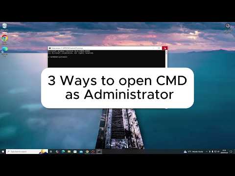 3 ways to open cmd as Administrator