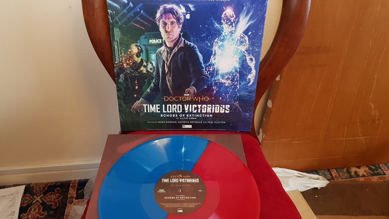Doctor Who Big Finish Time Lord Victorious Echoes of Extinction Vinyl Unboxing