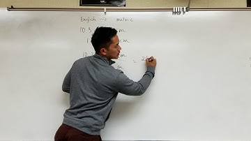 Conversion from English to Metric Example