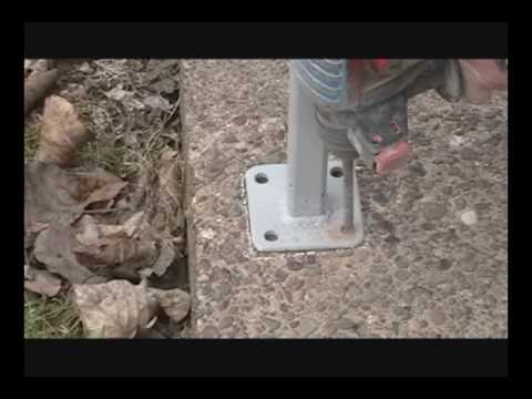 floot cement railing mounting bracket