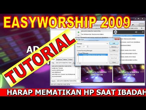 CARA MENGOPERASIKAN EASYWORSHIP 2009 LENGKAP