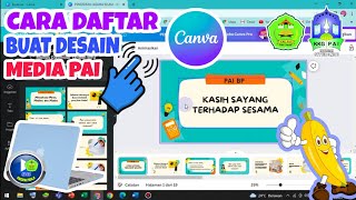 ©️🖥️Tutorial Cara Daftar dan Buat Desain CANVA || Media Pembelajaran PAI di Laptop || Mudah & Cepat screenshot 3