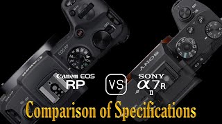 Canon Eos Rp Vs. Sony A7R Ii A Comparison Of Specifications