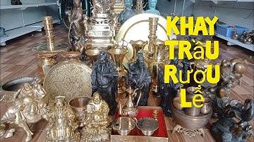 Đồ Đồng _ Đồ Thờ _ Đồ Phong Thủy _ Tam Đa Phúc Lộc Thọ _ Bình Tứ Linh. Trưa 25/7 #đồcổ #đồxưa #đồcũ