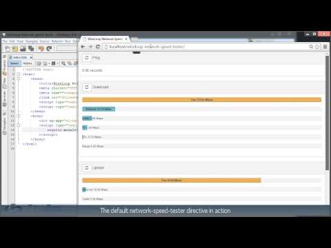JavaScript Network Speed Tester - The Directive