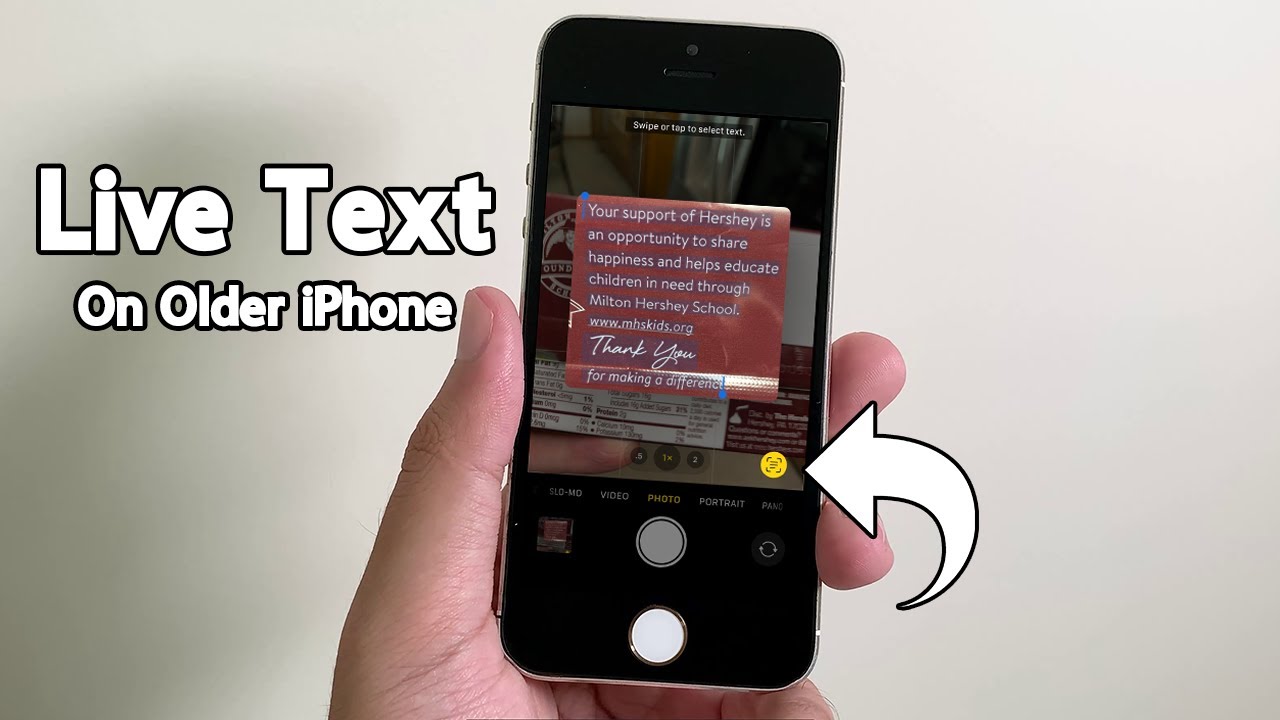 Get Live Text on iPhone 5/5s/6 & Older iPhone