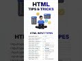 HTMl tips and tricks 🔥#shorts #shortsfeed #engineering #webdevelopment #html #viral #trending #code