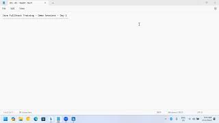 Java FullStack   Demo Class 1    February 2024