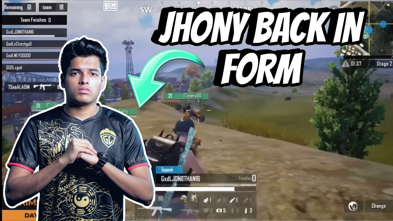 Jhonny Back in Form🔥🔥❤️ | Bgmi Rising day 2 last match | T1 Highlights