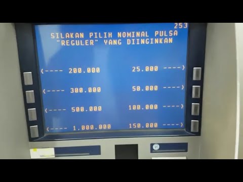 CARA ISI PULSA DI ATM BNI. 