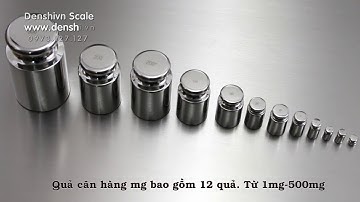 Bộ quả cân chuẩn 1mg-500g F1 - Công ty Cân điện tử Denshivn