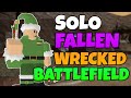 Solo Fallen Triumph on Wrecked Battlefield | TDS Tower Defense Simulator