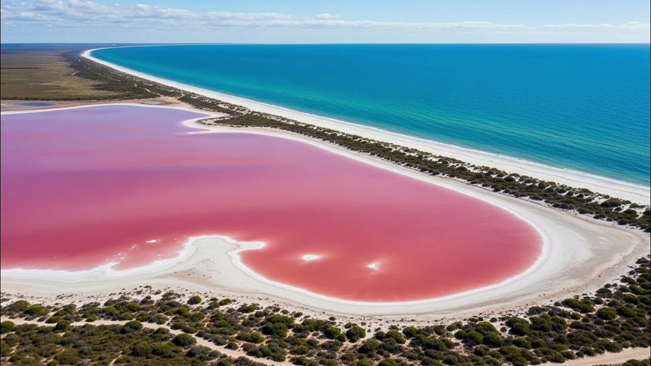BUKAN EDITAN! INI DANAU WARNA PINK PALING ANEH DI DUNIA.