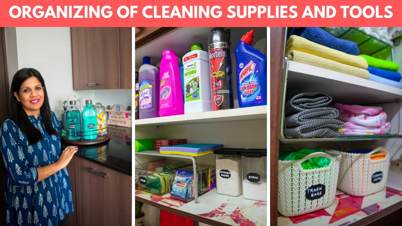 Cleaning Supply Organization and Storage Ideas for 5 Areas In Your Home   Bathroom cleaning supplies, Cleaning supplies organization, Cleaning  supplies
