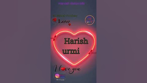Harish urmi name art status video
