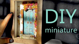 DIY MINIATURE DIORAMA SET | VINTAGE DOOR