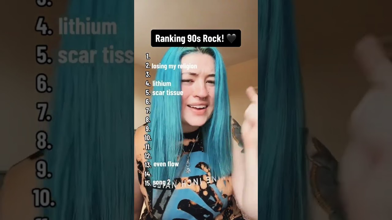Ranking 90s rock songs! 🖤 