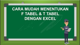 Cara Mudah Menentukan f Tabel dan t Tabel dengan Excel screenshot 5