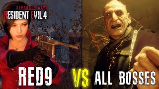 MAX LEVEL Red9 VS All Bosses - Resident Evil 4 Remake Separate Ways Information
