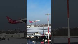 Взлёт Boeing 738 ИжАвиа #airplane #trend #aviation #spotting #plane #boeing #takeoff