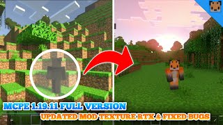 Minecraft Bedrock 1.19.11 Full Version New Update - Update Mob Textures Rtx Fixed Bugs
