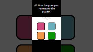 Simon Says Game Using HTML, CSS & JavaScript | Beginner JavaScript Project 🎮 #shorts #tech #games
