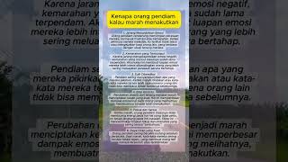 Kenapa orang pendiam kalau marah menakutkan