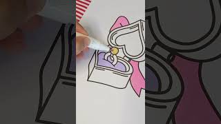Relaxing coloring ♥️  Free Valentine Coloring Pages #coloringbook #adultcoloring #stressrelief