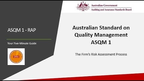 Your 5-minute guide to the ASQM 1 Risk Assessment Process