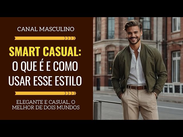 Smart Casual: A Guide to Wearing the Men's Style That Mixes Casualness and  Elegance | Men's Fashion - YouTube