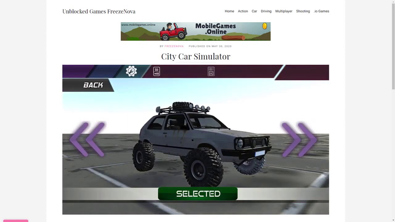 Car Games Unblocked - FreezeNova.Games on Vimeo