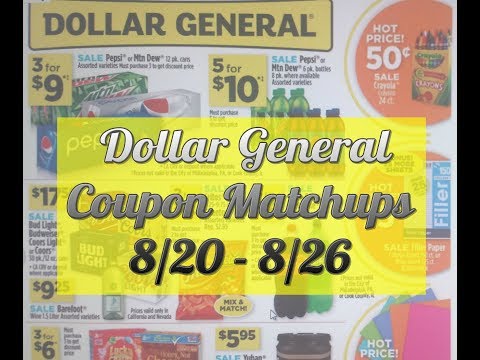 Dollar General Coupon Matchups 8/20-8/26  $1.95 Purex Crystals and $.95 Tide Simply