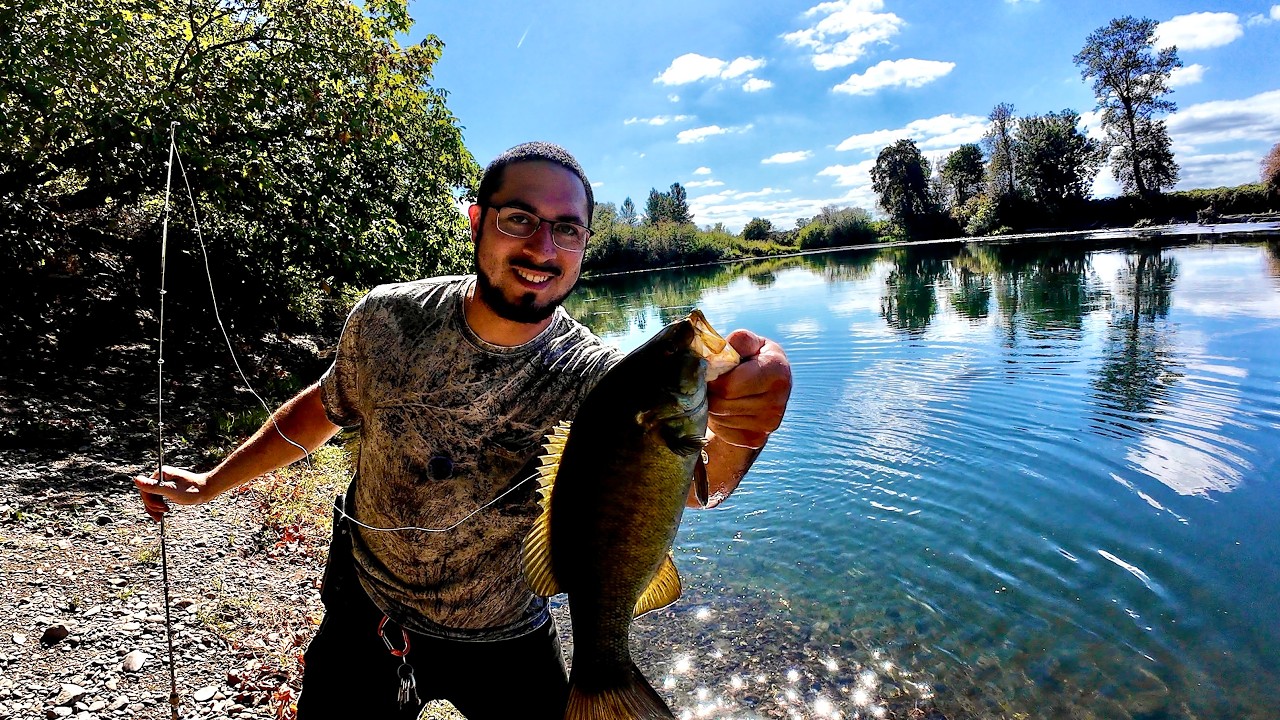 Oregon Bass Fishing | Hiking Into a Hidden River Spot