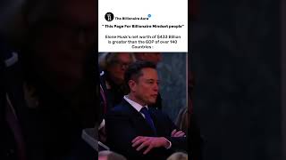 Elone Musk's net worth of $433 Billion is greater than the GDP Of over 140 Countries... He is Aura