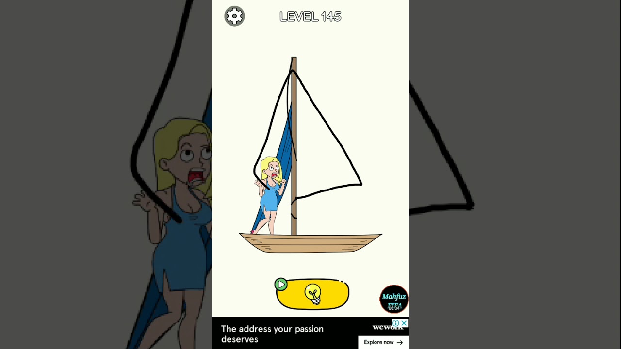 Draw happy story Level 145 🎮🎮 Draw Happy story: Drawing games - DOP love story || Mahfuz FIFA