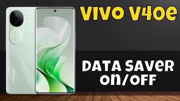 Vivo V40e Data Saver On/Off  #new