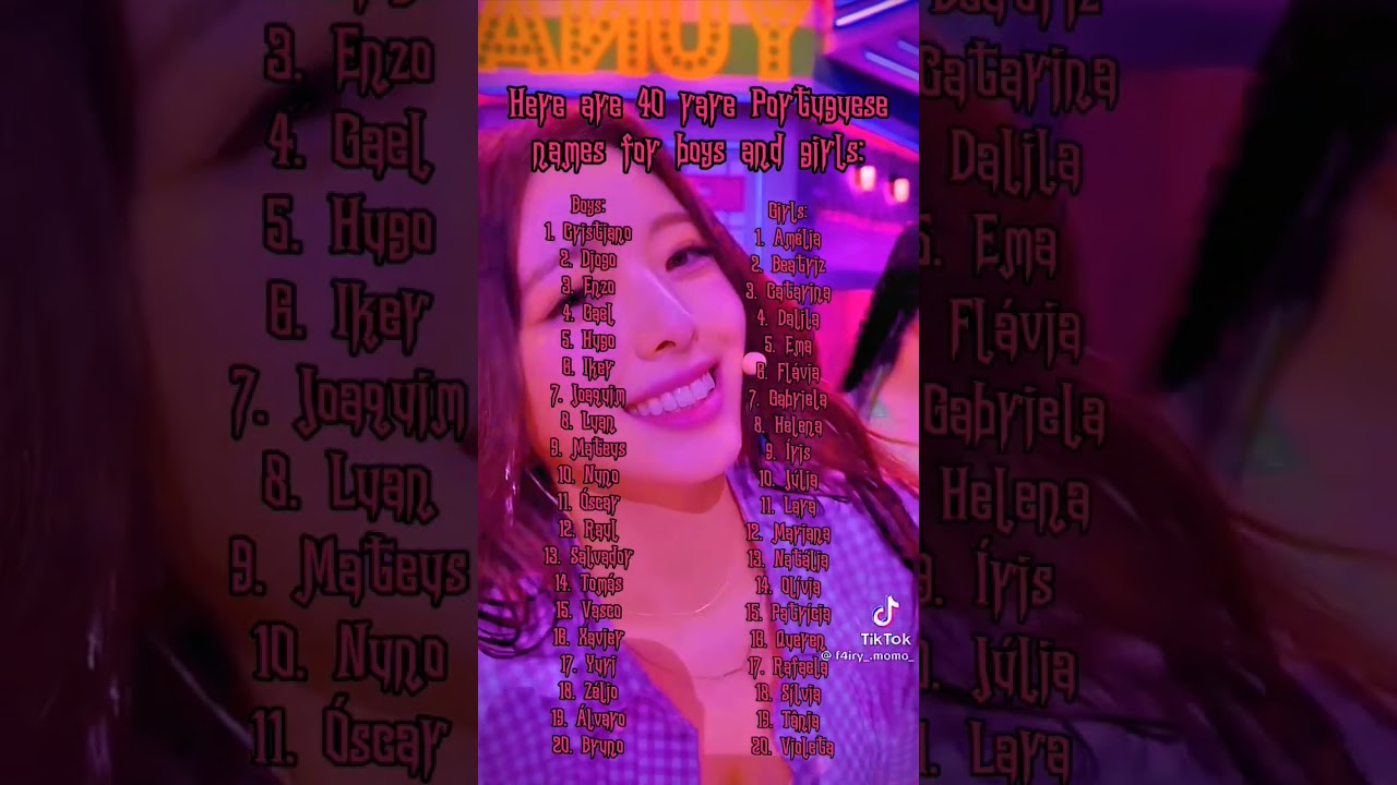 Portuguese names~ 🇵🇹 