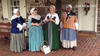 Festive welcome at Pottsgrove Manor tour #pottstowntour