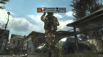 MW3 Infection cross map throwing knife on fallen