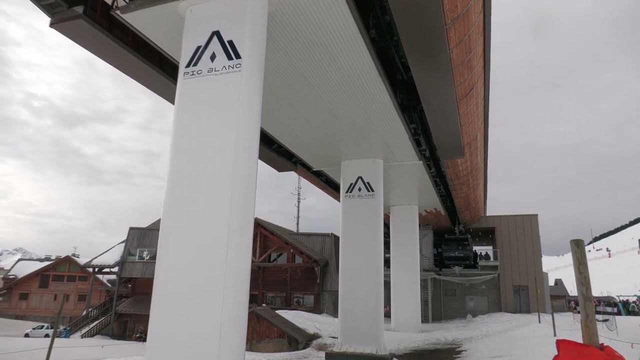 (24/02/2025) Stazione a valle DMC Poma "Pic Blanc" startup - Alpe d'Huez (France)