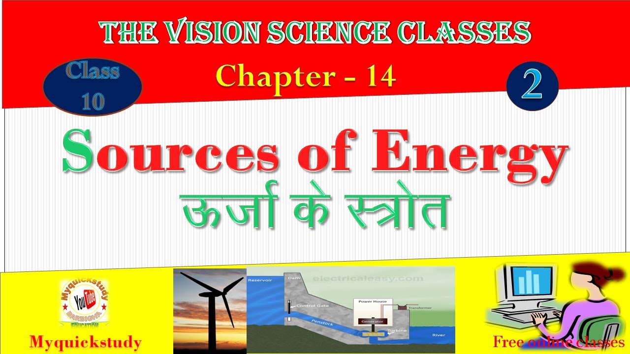 Sources of energy class 10 in hindi Lecture 02 YouTube