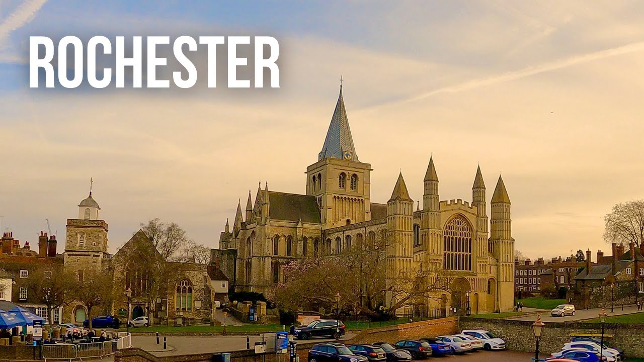 England 🏴󠁧󠁢󠁥󠁮󠁧󠁿  walk | ROCHESTER tour | Rochester walking tour  (Mar 2022) Rochester 4K