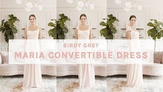 Maria Convertible Bridesmaid Dress Birdy Grey