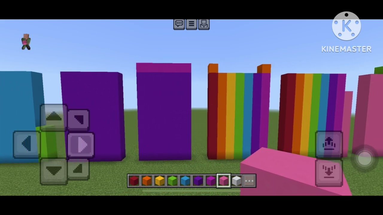 Numberblocks 6 times tables in Minecraft 